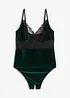 Body ouvert in velluto, bonprix