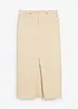 Gonna in twill con frange sottili, bonprix
