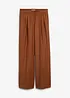 Pantaloni in misto lana con pinces, bonprix