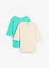 T-shirt in puro cotone biologico (pacco da 2), bonprix