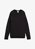 Maglione in misto cotone operato, bonprix