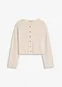 Cardigan in maglia fine a coste, bonprix