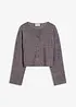 Cardigan in maglia fine a coste, bonprix