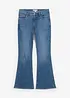 Jeans a zampa, vita media, bonprix