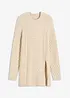 Maglione lungo in misto viscosa fluente, bonprix
