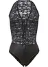 Body ouvert in look bagnato, bonprix