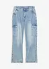 Jeans cargo larghi, vita media, bonprix