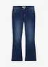 Jeans a zampa, vita bassa, bonprix
