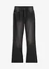 Jeans bootcut, vita media, bonprix