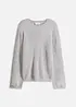 Maglione morbido con maniche ampie, bonprix