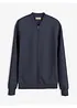 Felpa con zip in tessuto effetto neoprene, bonprix