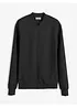 Felpa con zip in tessuto effetto neoprene, bonprix