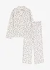 Pigiama oversize con abbottonatura, bonprix
