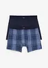 Boxer midi aderenti con cotone (pacco da 2), bonprix