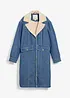 Cappotto invernale in denim con calda fodera teddy, bonprix