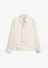 Camicetta in satin con cravatta staccabile (set 2 pezzi), bonprix