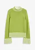 Maglione con collo dritto, bonprix