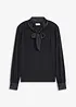 Maglia con viscosa e fiocco in satin, bonprix