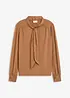 Maglia con viscosa e fiocco in satin, bonprix