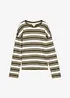 Maglia oversize in puro cotone a maniche lunghe, bonprix