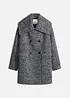 Cappotto corto in simil lana melange, bonprix