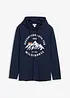 Maglia  a maniche lunghe con cappuccio in puro cotone biologico, bonprix