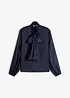 Camicetta con fiocco in satin fluente, bonprix