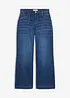 Jeans wide leg con tasche applicate, vita media, bonprix