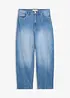 Jeans baggy, vita alta, bonprix
