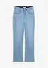 Jeans straight a vita alta con dettagli decorativi sulle tasche, bonprix