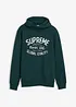 Felpa con cappuccio in misto cotone morbido, bonprix