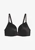Reggiseno senza ferretto con coppe preformate e spalline glitterate, bonprix