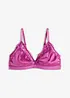 Bralette in materiale lucido, bonprix