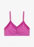 Reggiseno bustier con cotone biologico e pizzo, bonprix