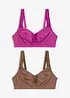 Reggiseno senza ferretto (pacco da 2), bonprix
