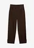 Pantaloni in twill a vita alta, bonprix