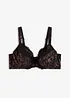 Reggiseno con ferretto e stampa lucente, bonprix