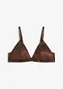 Bralette a triangolo in tessuto glitterato, bonprix
