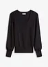 Maglione in filato fine di misto viscosa morbido, bonprix
