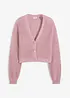 Cardigan oversize con filato glitterato e percentuale di lana, bonprix