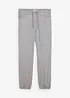 Pantaloni svasati con elastico in vita in twill di puro cotone, relaxed fit, bonprix