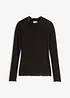 Maglia a costine in misto viscosa, bonprix