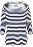Maglia a maniche lunghe oversize con bottoni, bonprix