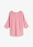 Maglione oversize a costine in misto viscosa, bonprix