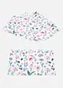 Tovagliette americane con fiori (pacco da 4), bonprix