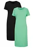 Abito di jersey in puro cotone (pacco da 2), bonprix