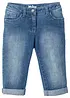 Jeans a pinocchietto, vita media, bonprix
