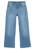 Jeans wide leg, vita media, bonprix