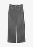 Jeans wide leg con effetti destroyed, vita alta, bonprix