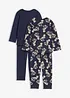 Pigiama in cotone morbido (set 4 pezzi), bonprix